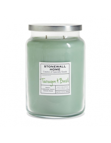 Stonewall Kitchen Tarragon & Basil Large Apothecary Candle x 1