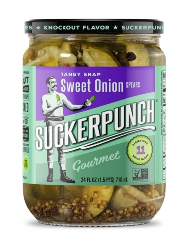 Suckerpunch Pickles Spears Cebolla Dulce 710mL