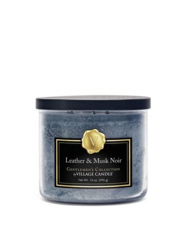 Gentlemans Candle Leather Musk Noir Bowl-kaars