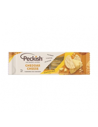 Peckish Crackers Di Riso Al Formaggio Cheddar 90g x 1