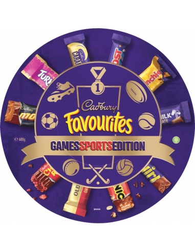 Cadbury Favourites Games Sports Edition Tin 600g x 1