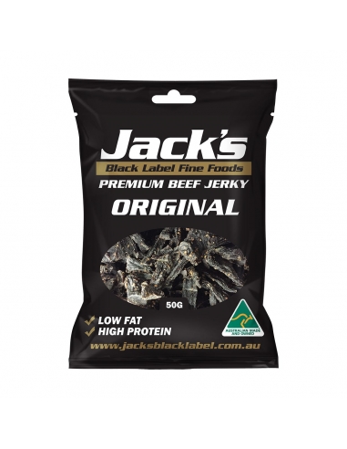 Jack's Black Label Premium Beef Jerky Original 50g x 12