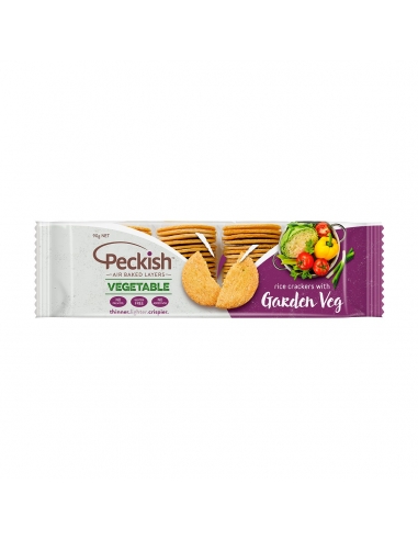 Peckish Crackers Di Riso Alle Verdure Dell'Orto 90g x 1