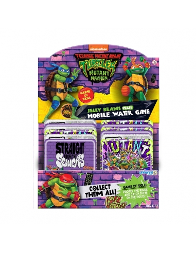 Juego de agua Moblie de las Tortugas Ninja mutantes adolescentes más gomitas, 10 g x 12