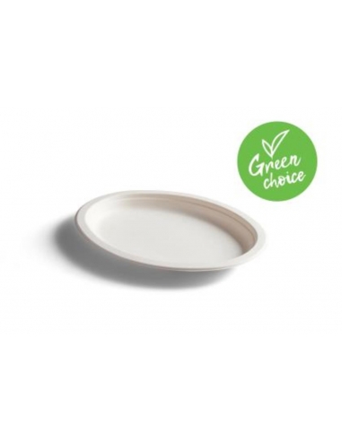 Caterers Choice Plates Oval 10 Sugarcane 50 Pack x 1