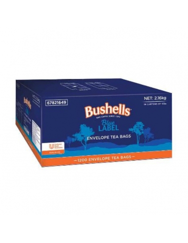 Verpakking Bushells Blauwe doos theezakjes 1000 x 1
