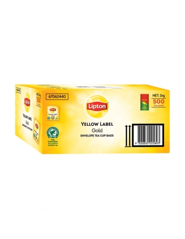 Lipton Bolsos de té de oro de la etiqueta amarilla 500 x 1