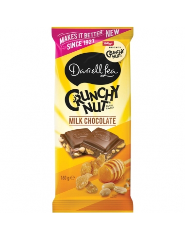 Darrell Lea Chocolate con leche y nueces crujientes 160 g x 15