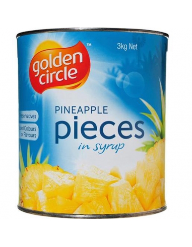 Golden Circle Pizza Ananas Au Sirop Coupée 3kg