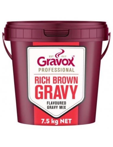 Gravox Mélange à Sauce Brun Riche Sans Gluten Seau de 7,5 Kg