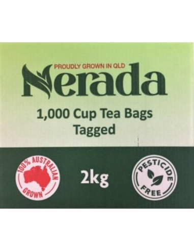 Nerada 茶杯袋绳子和标签1000包纸箱