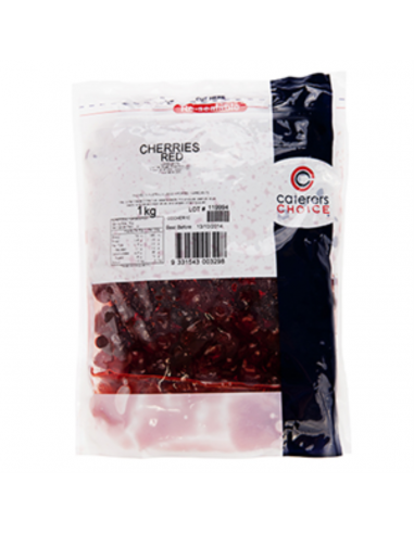 Caterers Choice Cerezas Glase Rojas Paquete 1 Kg