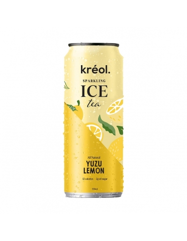 Kreol Sparkling Ice Tee Yuzu Zitrone 330ml x 12