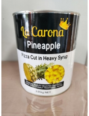 La Carona Ananas-Pizza, geschnitten in starkem Sirup, 3,05-kg-Dose