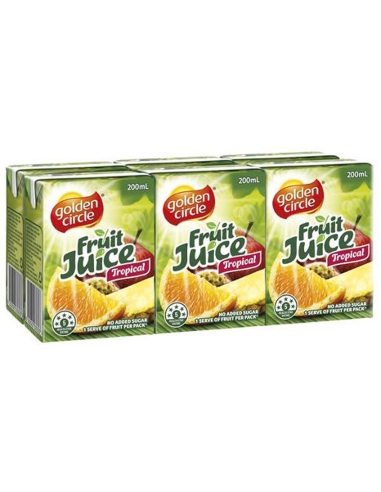 Golden Circle Tropical Juice 200 ml Packung 6 x 1