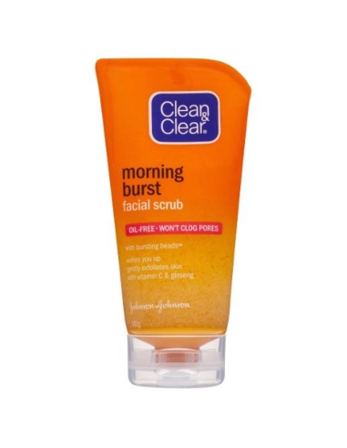 Johnson & Johnson Morning Burst 面部磨砂膏 Clean & Clear 141 克 x 3