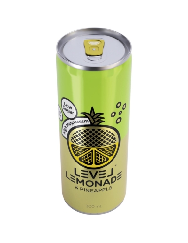 Lattine di ananas limonata Level 300 ml x 12