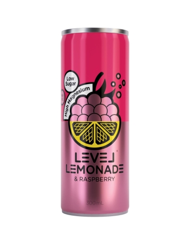 Level Limonade Framboise Canettes 300 ml x 12