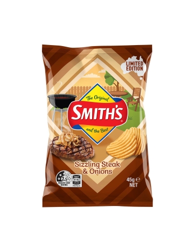 Filete chisporroteante y cebollas de Smith's 45 g x 18