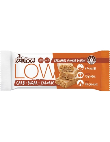 Masa para galletas de caramelo baja en carbohidratos Bounce 35 g x 15