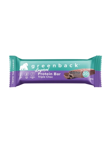 Greenback Barre Triple Chocolat 50g x 12