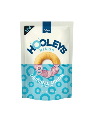 Calbee Hooleys Rings Oignon Original 90g x 8