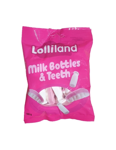 Lolliland Bottiglia per il latte e dentini 140 g x 18