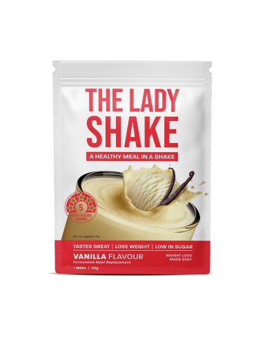 De Lady Shake formuleerde maaltijdvervanger vanille 56g x 1