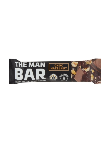 De Man Bar Chocolade Hazelnoot 50g x 10