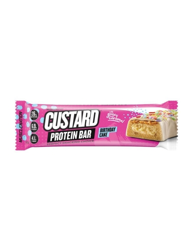 Muscle Nation Custard Bar Gâteau d'anniversaire 60 g x 12