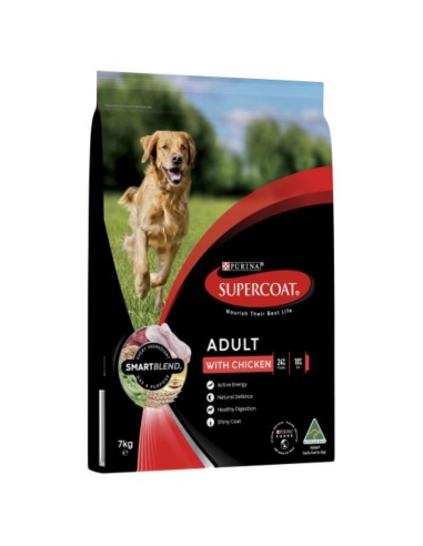 Purina Supercoat Adulte de poulet Pet Food 7kg x 1