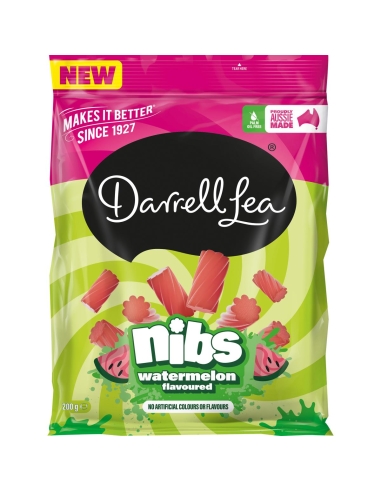 Darrell Lea Nibs Wassermelone 200g x 12