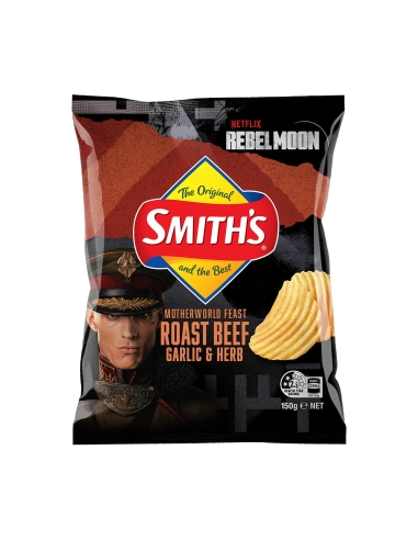 Smiths Crinkle Roast Beef Ajo & Herb 150g x 1