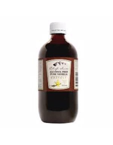 Chefs Choice Extract Vanilla Pure Alcohol Free 500 Ml Bottle