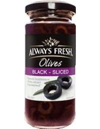 Always Fresh Aceitunas Negras Españolas Rodajas 235g