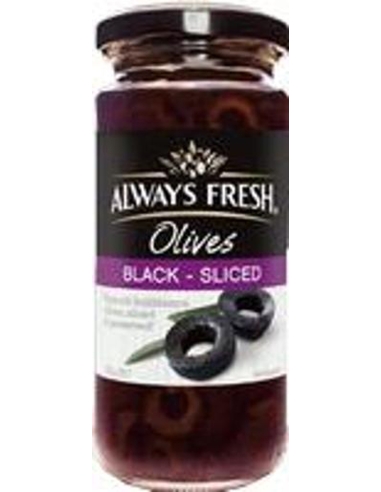 Always Fresh Gesneden zwarte Spaanse olijven 235 gm