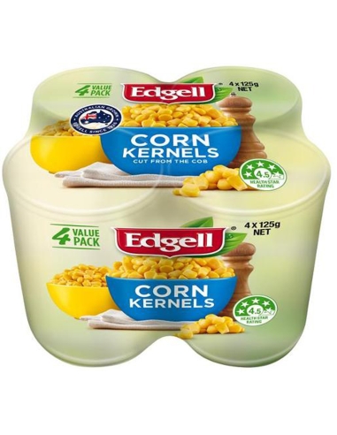 Edgell Confezione multipla di chicchi di mais da 125 g