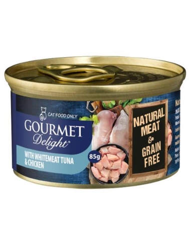 Snappy Tom Gourmet D-lite Whitemeat Tuna And Chicken Breast Wet Cat Foo 85g x 24