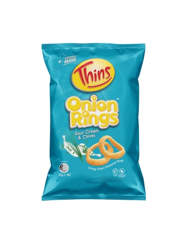 Thins Uienring Zuurcrème & Chives 85g x 12