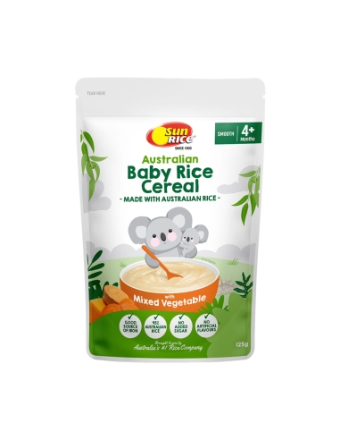 Sunrice Baby Rice Cereal With Mixed Vegetable 125g