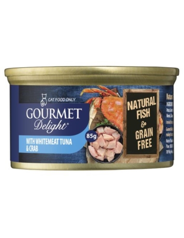 Snappy Tom Gourmet D-lite wit vlees tonijn en krab natte kattenvoer 85 g