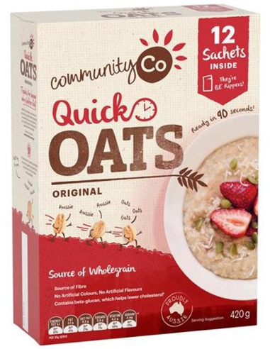 Community Co Quick Oats Sachet 420gm x 6