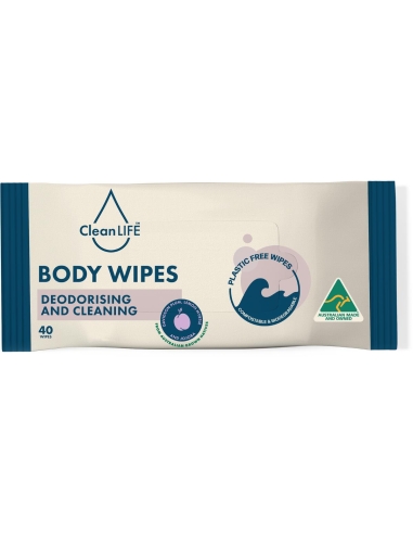 Cleanlife Body Wipes 40 pack x 1