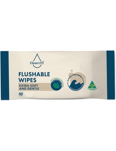 Sauberkeit Flushable Wipes 40 Paket x 1