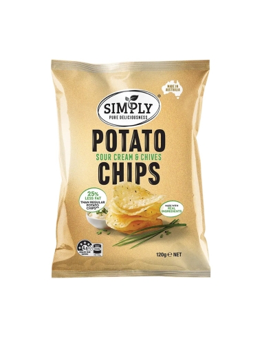 Simply Sour Cream & Chives 120g x 1