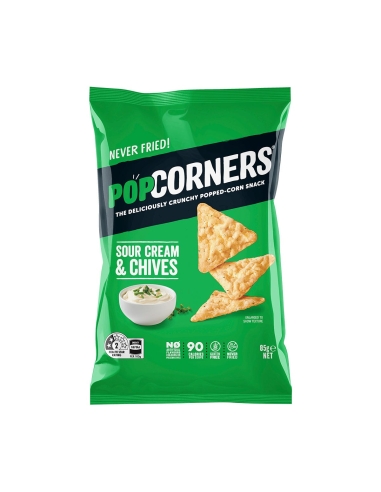 Popcorners Sour Cream & Chives 85g x 6