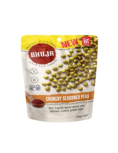 Majans Bhuja Crunchy Seasoned Peas 140gm x 12