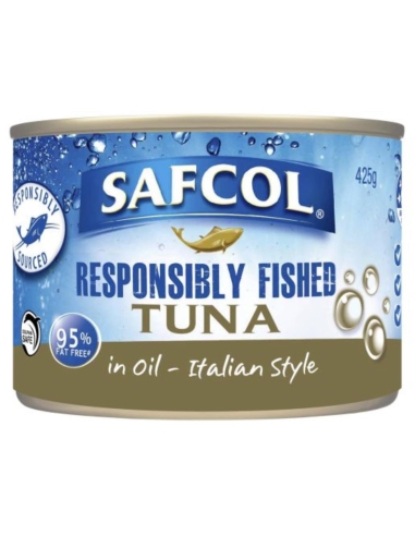 Safcol Responsibly Fished Tuna In Italian Oil 425gm x 1