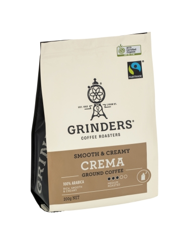 Grinders CaffÃ ̈ macinato crema 200gm