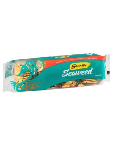 Suimin Zeewier Rijstcrackers 100 g x 12